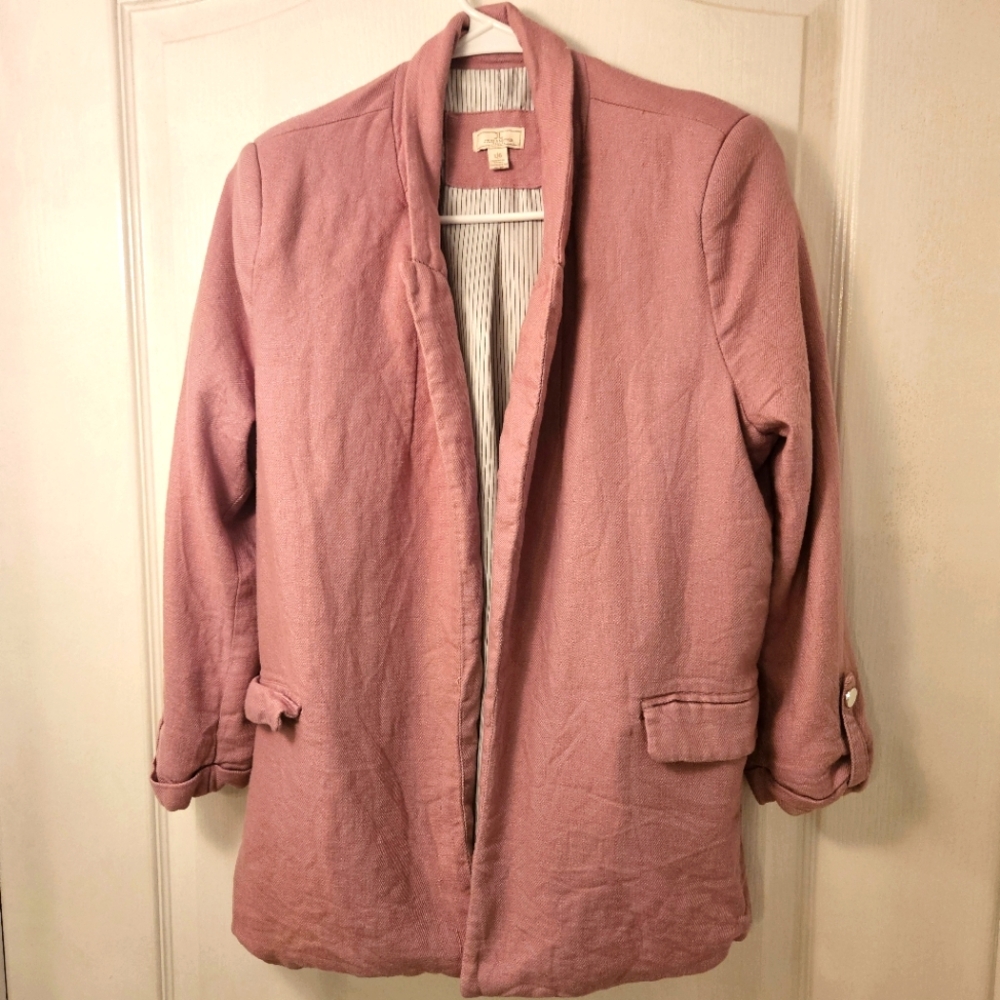 JL Jules & Leopold Casual pink blazer jacket with pockets size Large L
